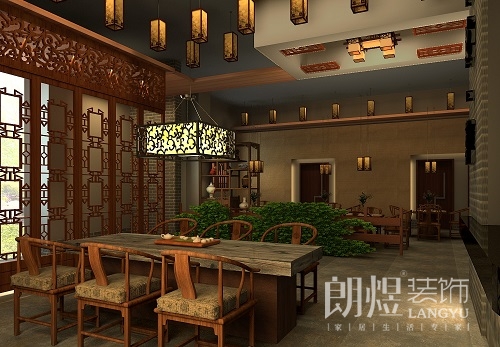 茶樓大廳設計效果圖