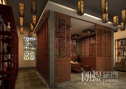 茶樓展示品嘗區(qū)設計效果圖
