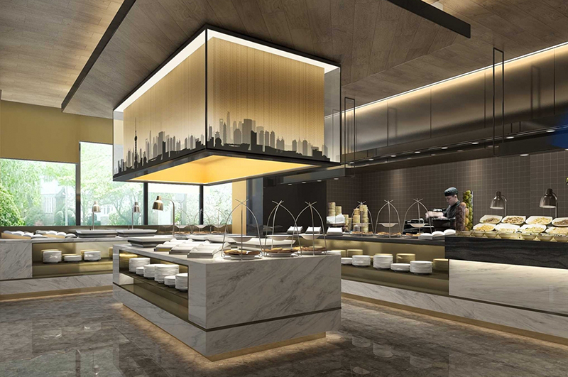 酒店餐臺(tái)裝修效果圖