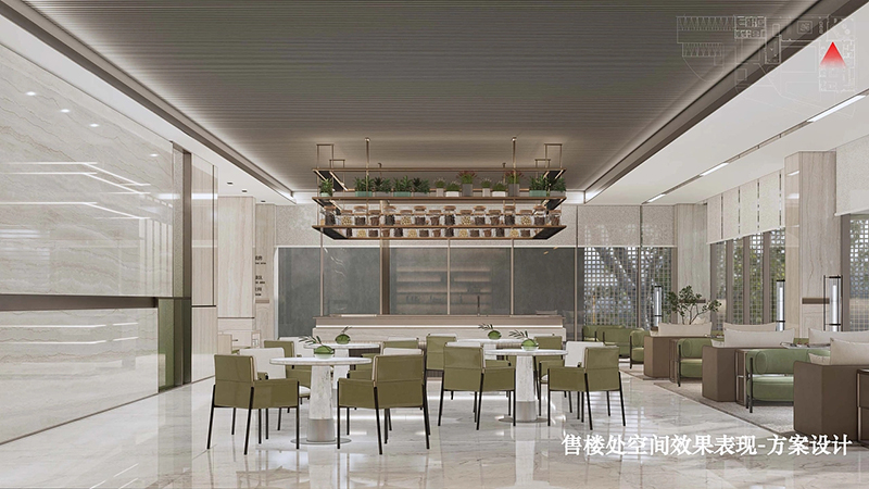 現(xiàn)代售樓處簽約區(qū)效果圖