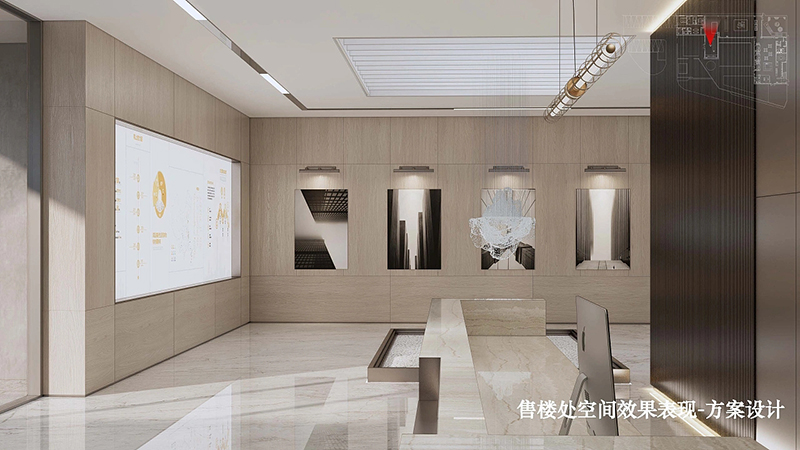 現(xiàn)代售樓處前廳裝修效果圖